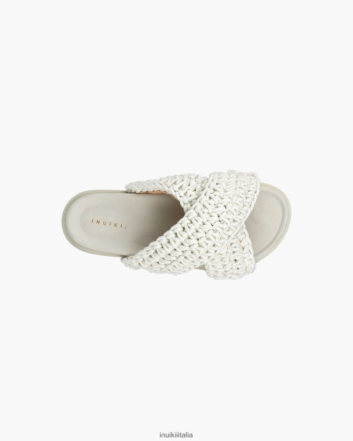 INUIKII donne intrecciata calzature bianco 6FFJHD3