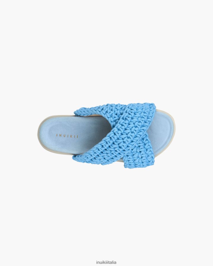 INUIKII donne intrecciata calzature blu 6FFJHD26